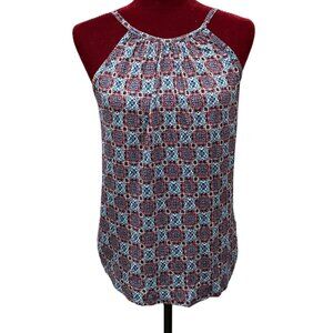 Tank Halter Top Womens Small Geometric Boho NWT